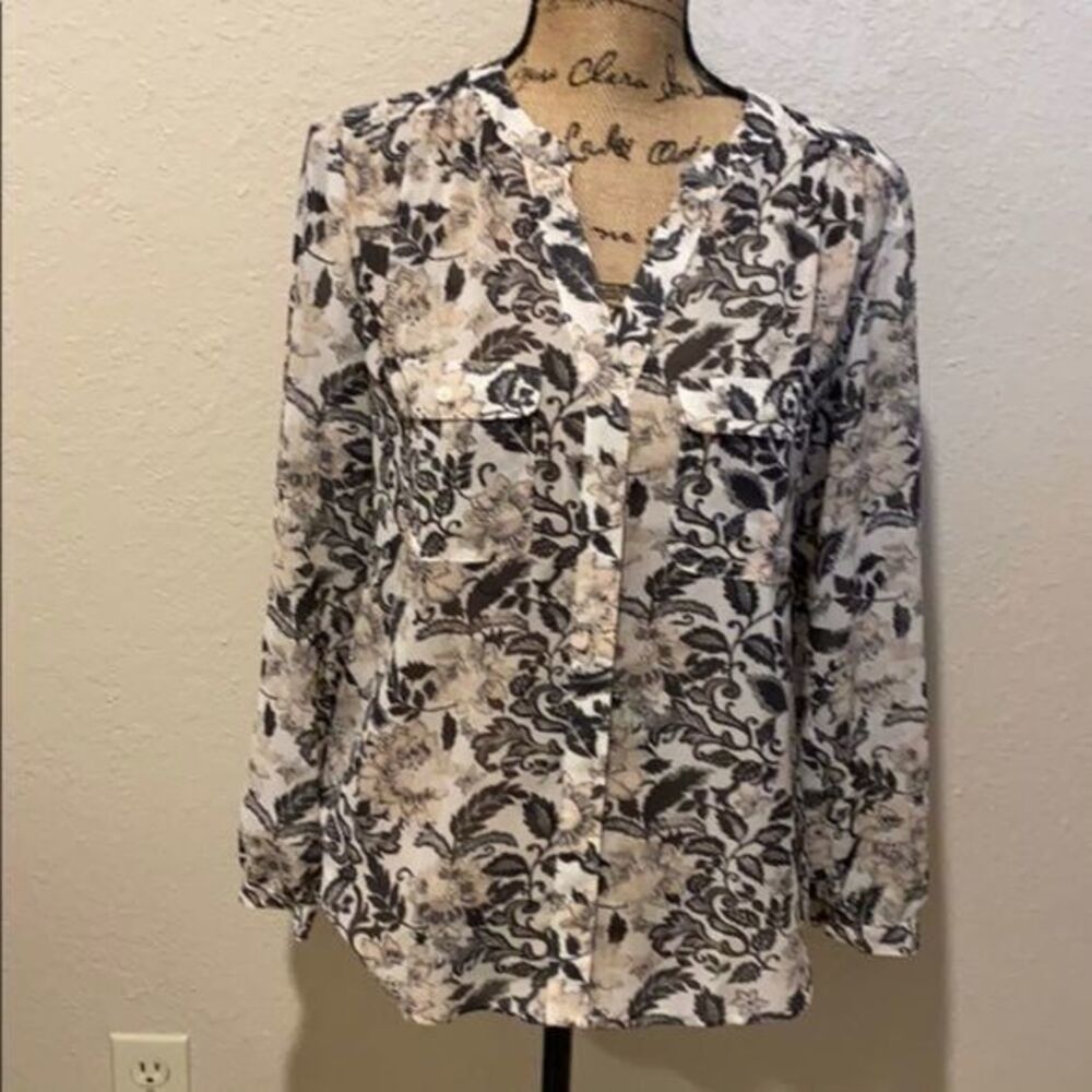 Nwot Loft Sheer Blouse